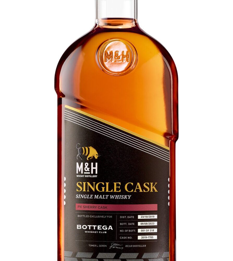 M&H Single Malt Whisky Sherry PX - Milk And Honey Distillery (54%) Bottled for Bottega (Cask No 2019-1785)