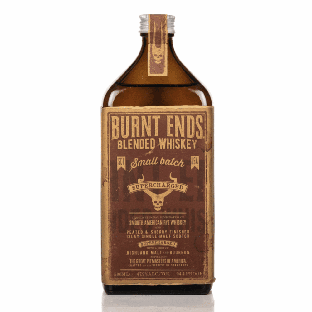 Burnt Ends Supercharged Blended Whiskey - Small Batch Whisky (47.2%) 500ml